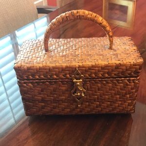 Vintage wicker purse